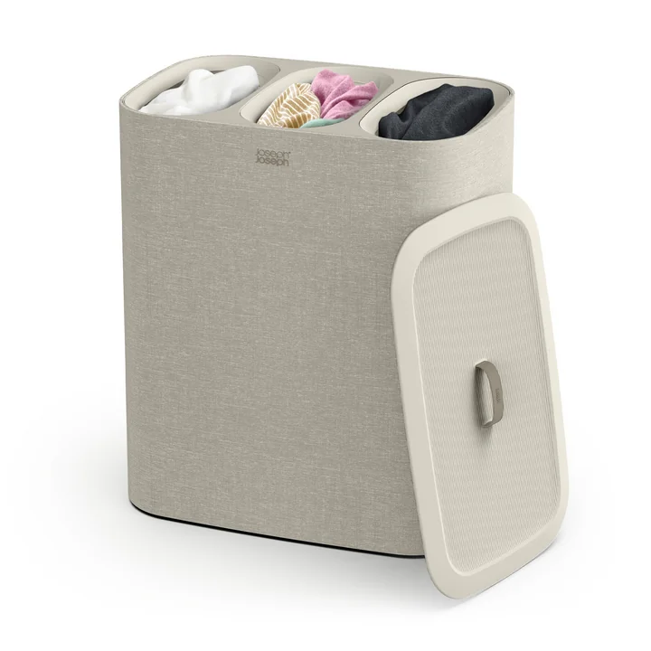 Tota Trio Wäschekorb, 90 L, ecru von Joseph Joseph