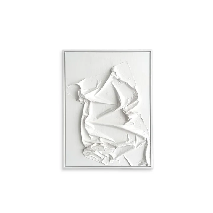 Studio Mykoda - SAHAVA Porca Miseria 1, 60 x 80 cm, weiss / Rahmen weiss