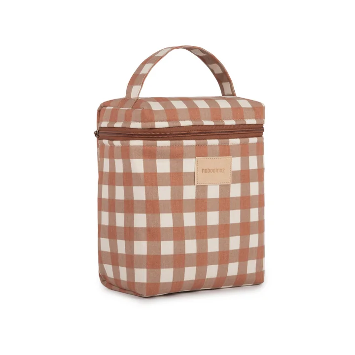 Hyde Park Lunch Bag, terracotta checks von Nobodinoz