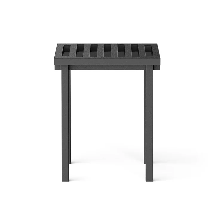 Outdoor Hocker, schwarz (RAL 9011) von NINE