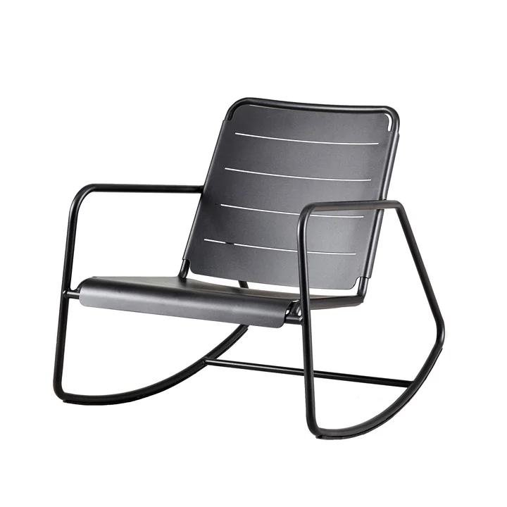 Cane-line - Copenhagen Schaukelstuhl Outdoor, lava grey / aluminium