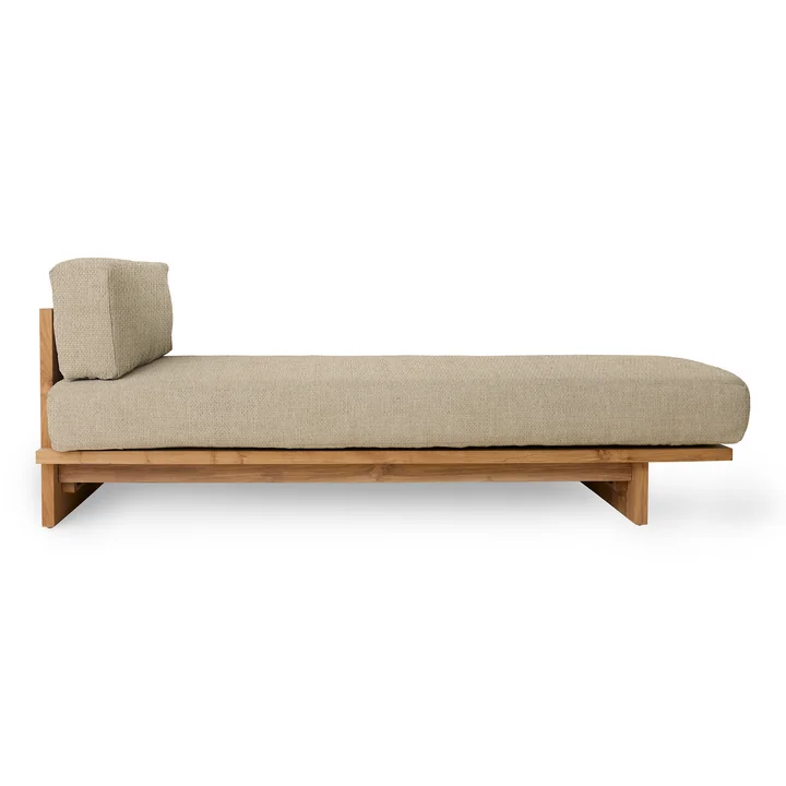 Teak Outdoor Daybed, natural von HKliving