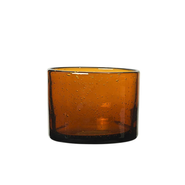 Oli Wasserglas, H 6 cm, recycelt amber von Ferm Living
