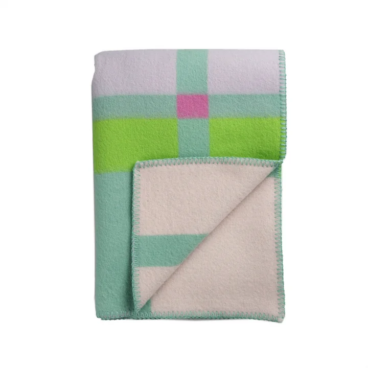 Røros Tweed - City Wolldecke 200 x 135 cm, mint