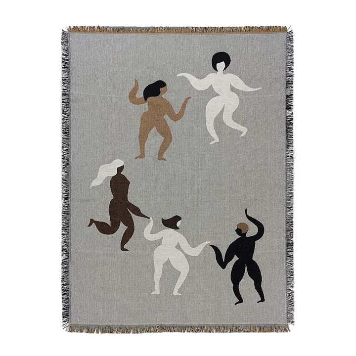 Ferm Living - Free Wandteppich, 120 x 170 cm, grau
