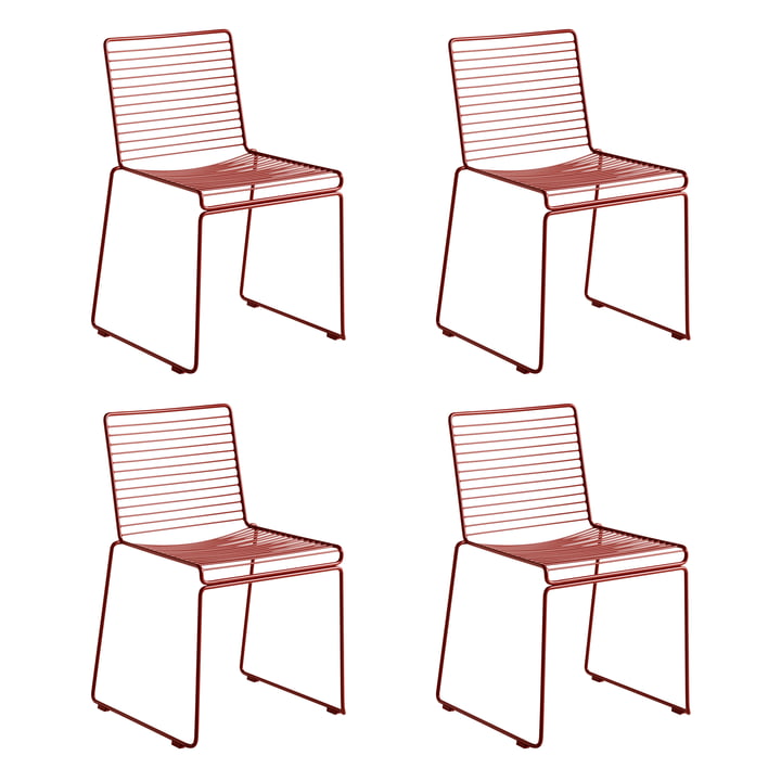 Hay - Hee Dining Chair, rost (4er Set)