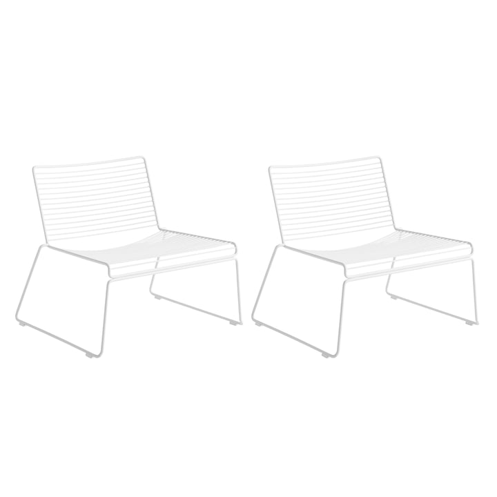 Hay - Hee Lounge Chair, weiss (2er Set)