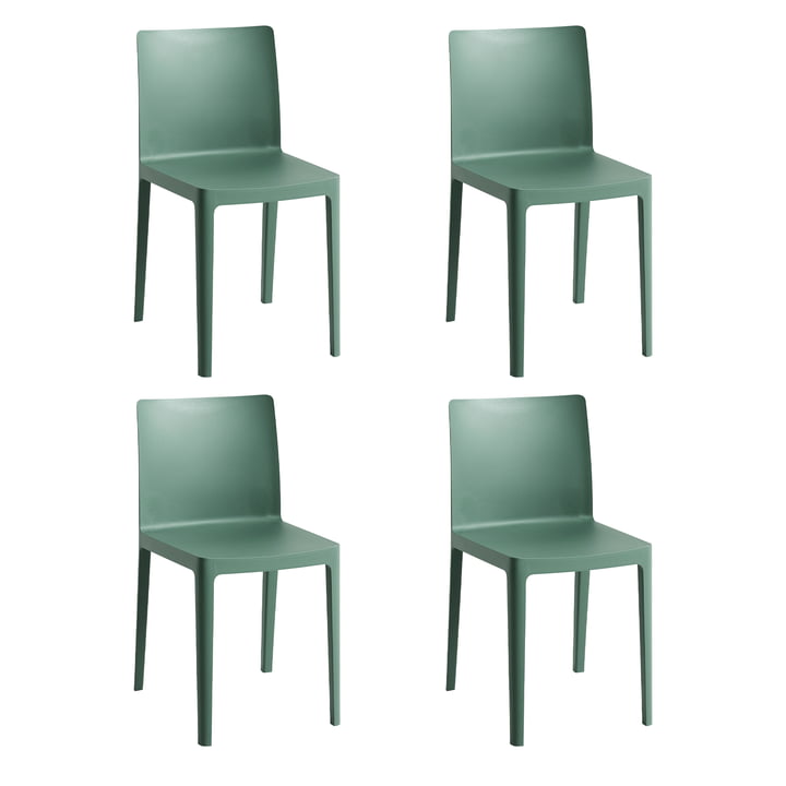 Hay - Élémentaire Chair, smoky green (4er Set)