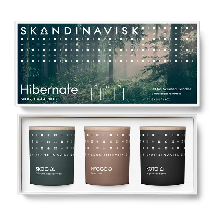 Kerzenset Mini, Hibernate (3er-Set) von Skandinavisk