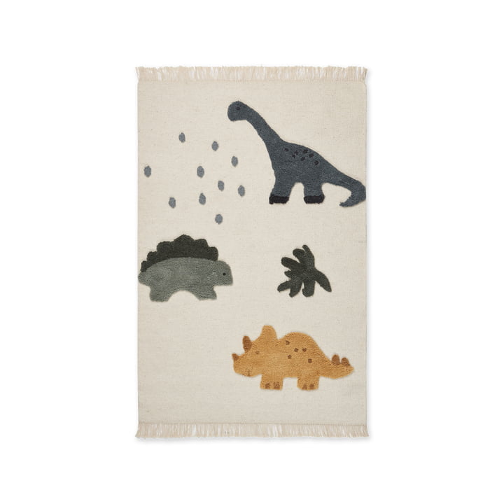 Bent Teppich von LIEWOOD in der Ausführung Dino, 80 x 120 cm, mehrfarbig