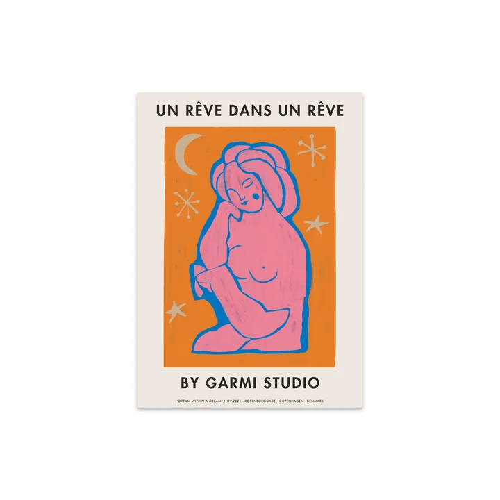 Dream Within A Dream Orange von By Garmi, 30 x 40 cm von The Poster Club