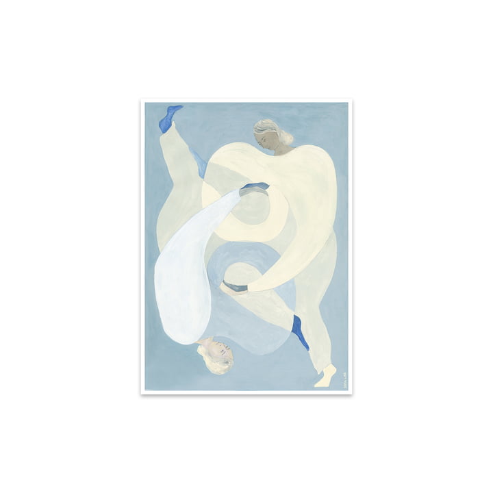 Hold You - Blue von Sofia Lind, 30 x 40 cm