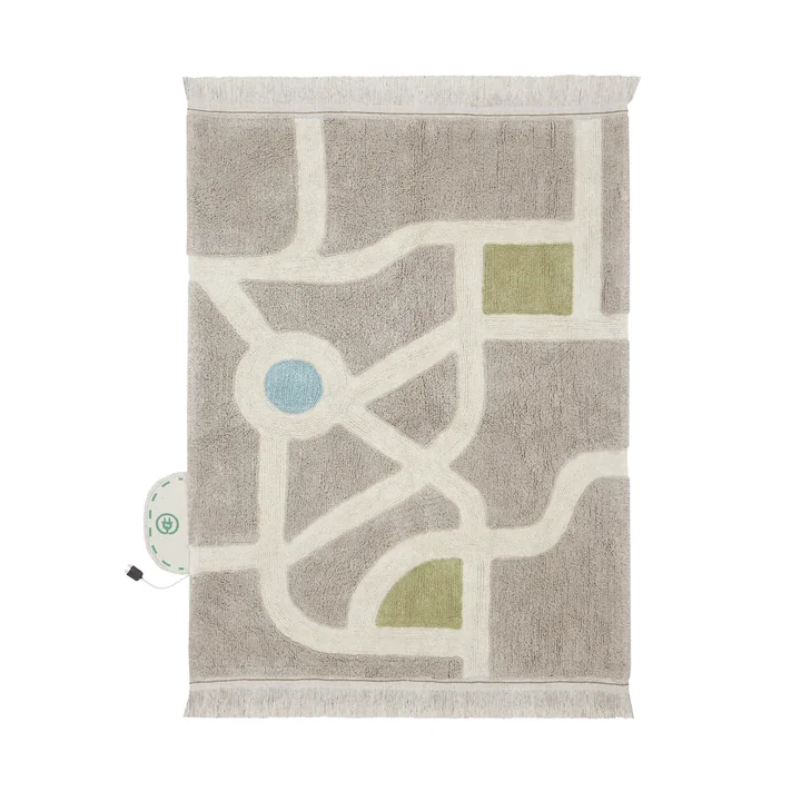 Eco-City Spielteppich, 120 x 170 cm, grau von Lorena Canals