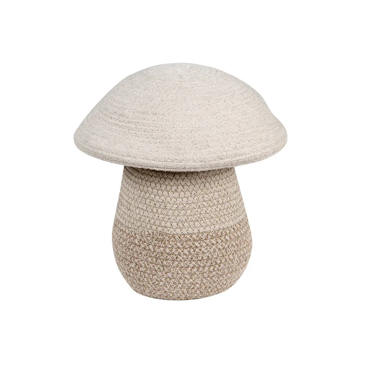 Pilz Aufbewahrungskorb, Baby, Ø 23 x 27 cm, natur / beige von Lorena Canals
