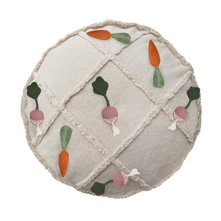 Tic-Tac-Toe Pouf, 50 x 50 cm, natur von Lorena Canals