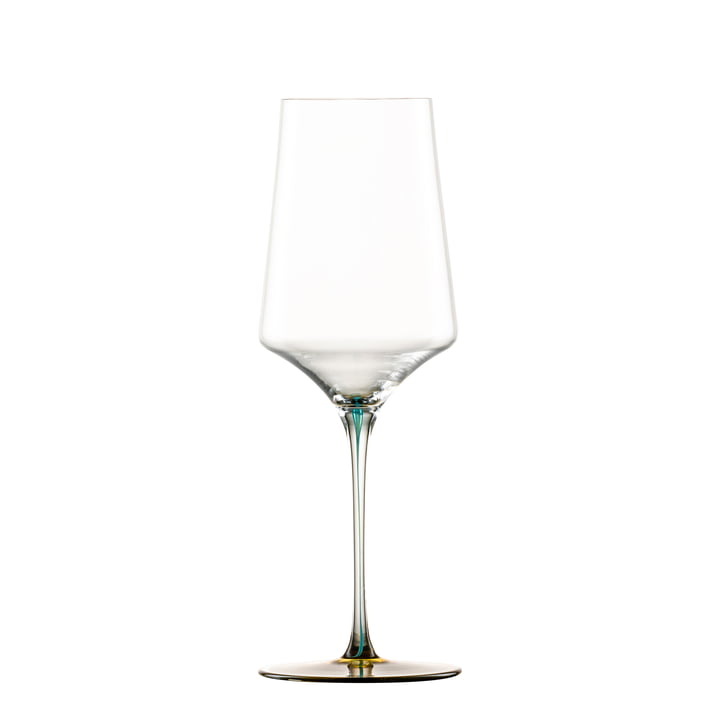 Ink Weissweinglas von Zwiesel Glas in der Farbe ockergrün