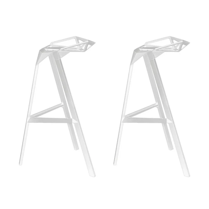 Magis - Stool One Hocker, H 74 cm, weiss (2er Set)