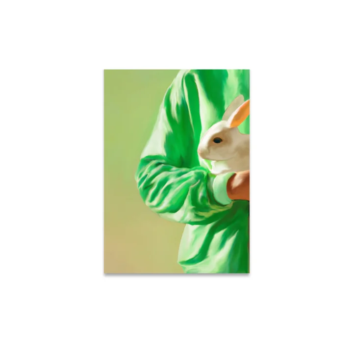 White Rabbit Poster, 30 x 40 cm von Paper Collective