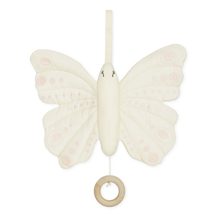 Schmetterling Spieluhr von Cam Cam Copenhagen in der Farbe antique white