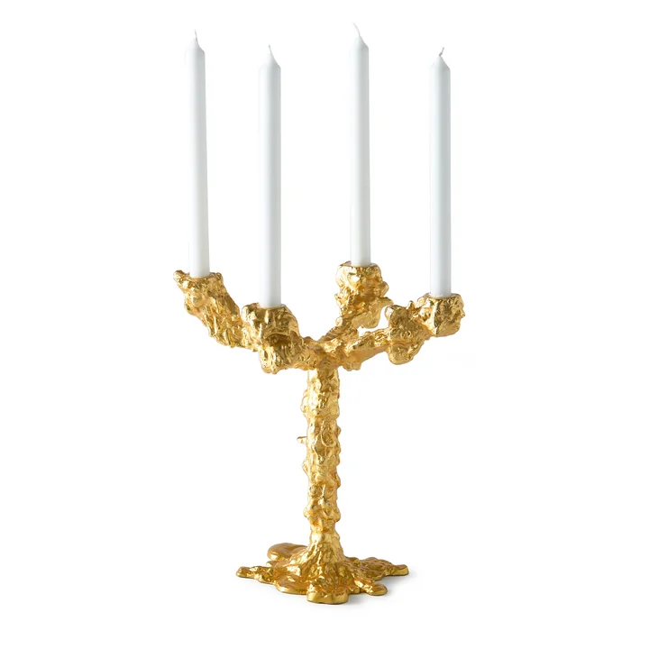 Pols Potten - Drip Kerzenständer, 4-armig, gold