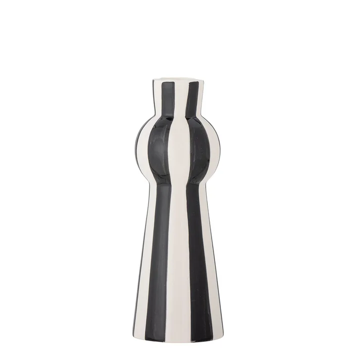 Bloomingville - Eja Kerzenhalter, H 17 cm, schwarz / weiss