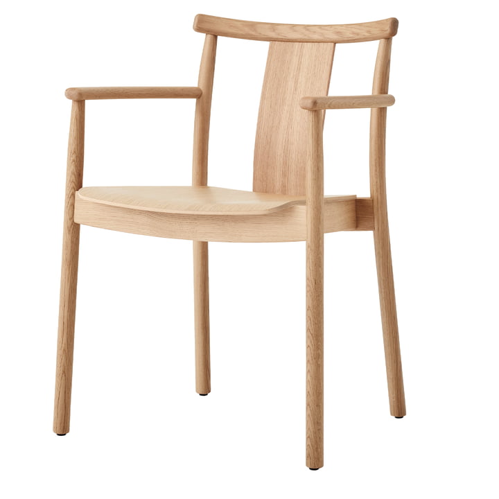 Audo - Merkur Dining Armrest Chair, natur / Eiche natur