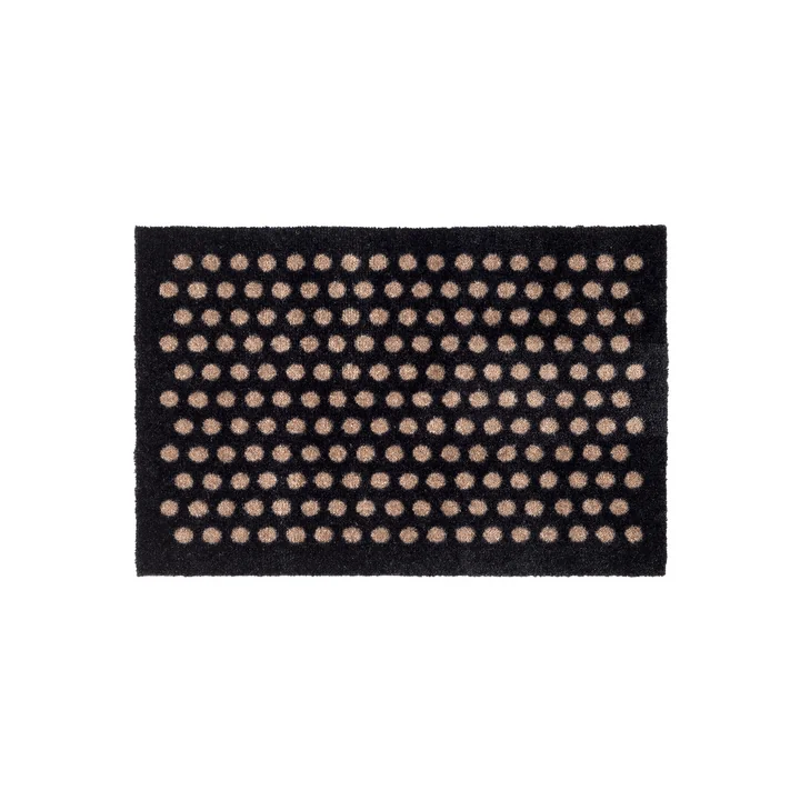 tica copenhagen - Dot Fussmatte 40 x 60 cm, sand / schwarz
