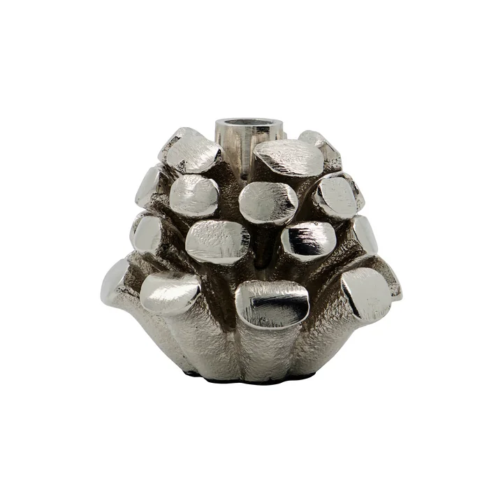 Pine Cone Kerzenständer von House Doctor in der Ausführung antik-silber