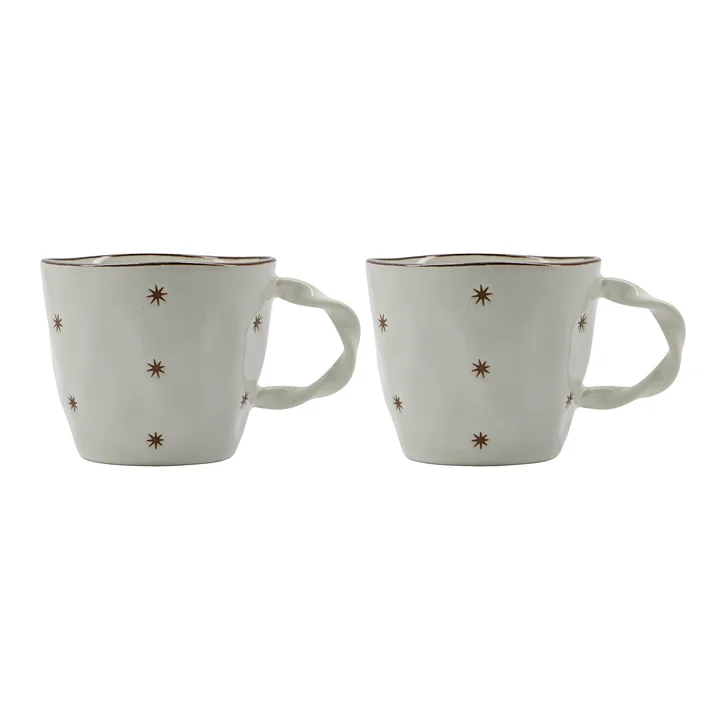 Starry Tasse von House Doctor in der Farbe weiss (2er-Set)