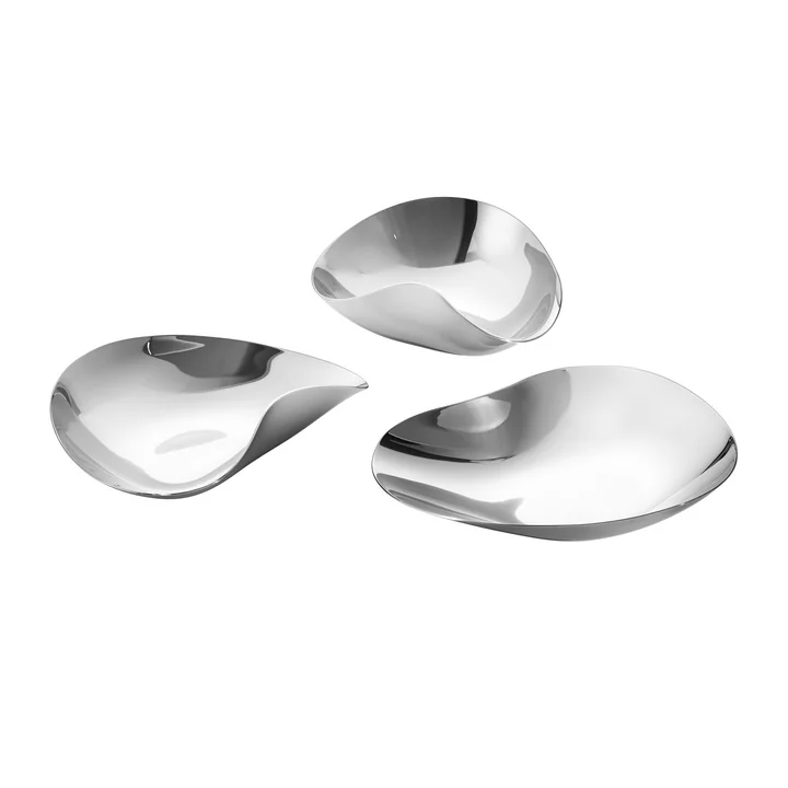 Indulgence Schalen, Edelstahl (3er-Set) von Georg Jensen
