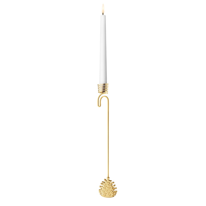 Weihnachts-Kerzenhalter, 2023 Pine Cone, gold von Georg Jensen