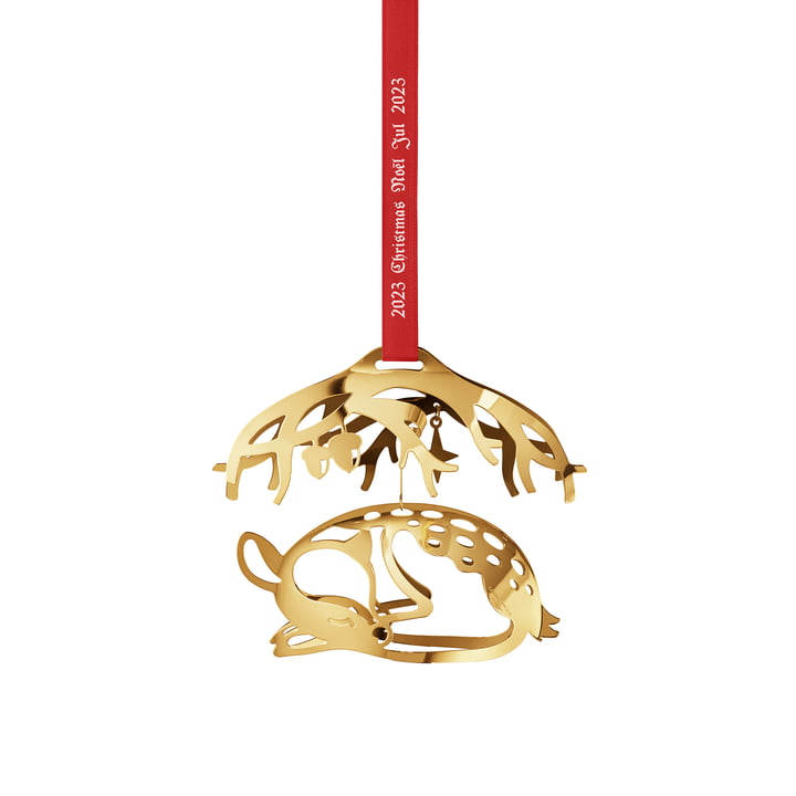 Weihnachtsmobile, 2023 Deer, gold von Georg Jensen