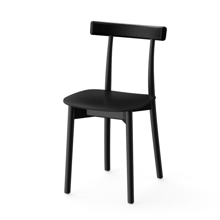 Skinny Wooden Chair in der Ausführung schwarz (RAL 9005)