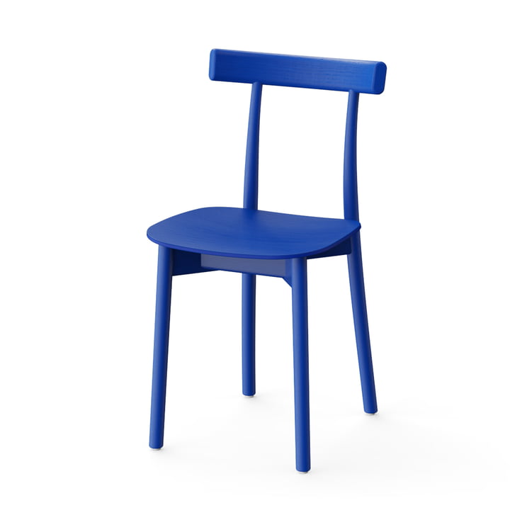 Skinny Wooden Chair in der Ausführung blau (RAL 5002)