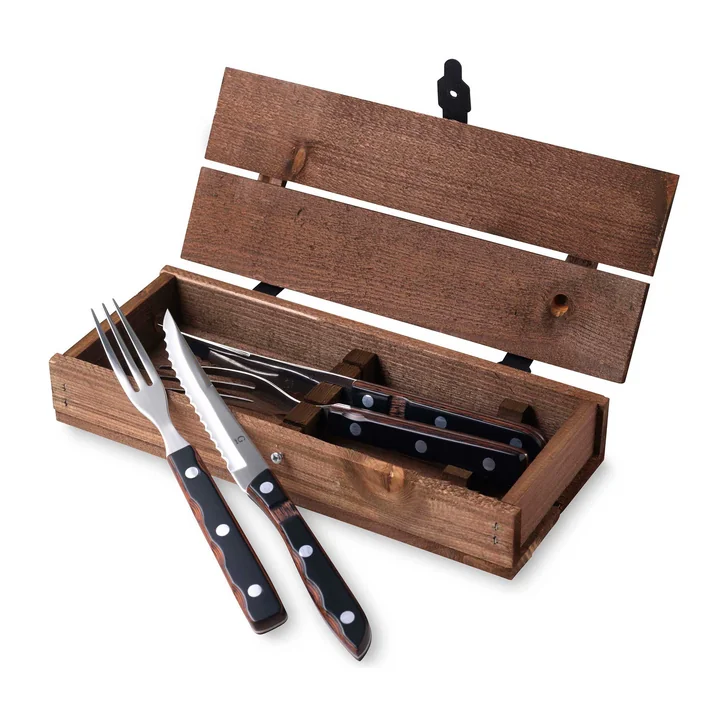 Gense - Old Farmer Steak Messer, holz / stahl (4er-Set)