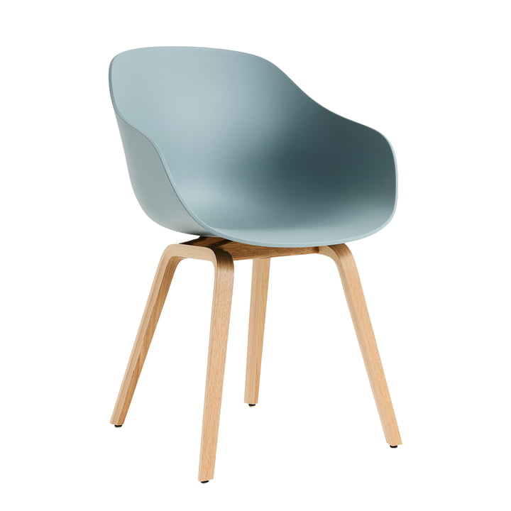 Hay - About a Chair AAC 222, Eiche lackiert / dusty blue 2.0