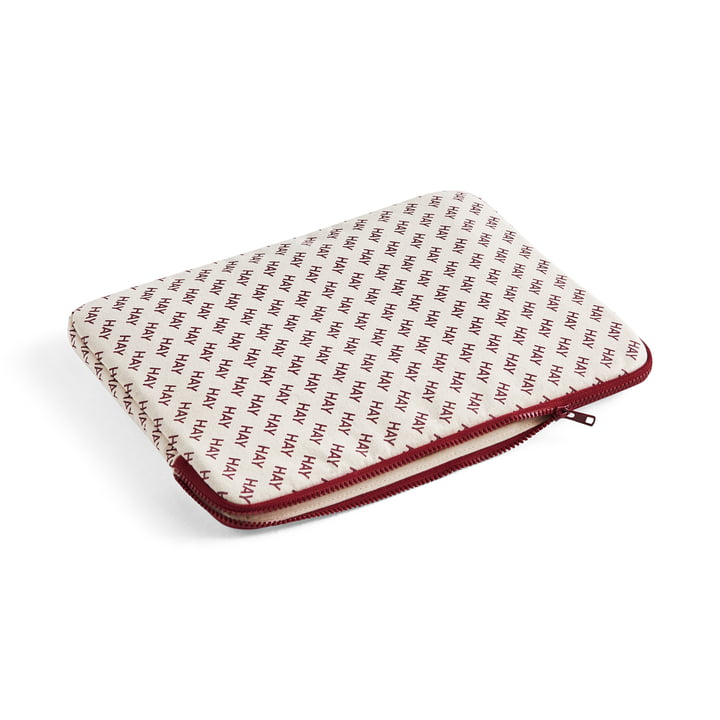 HAY Logo Laptop Cover von Hay in der Farbe burgundy