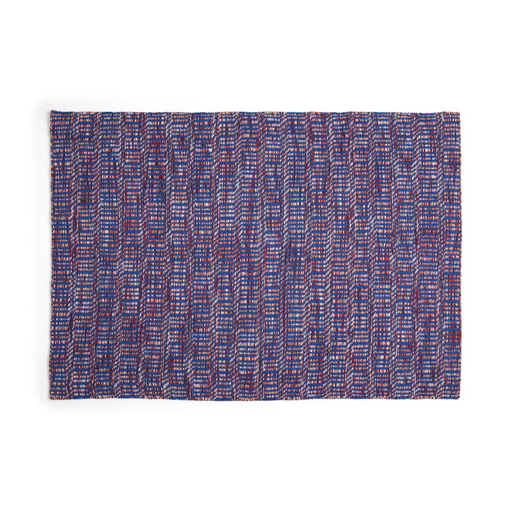 Radio Teppich, 80 x 50 cm, rot / blau von HAY