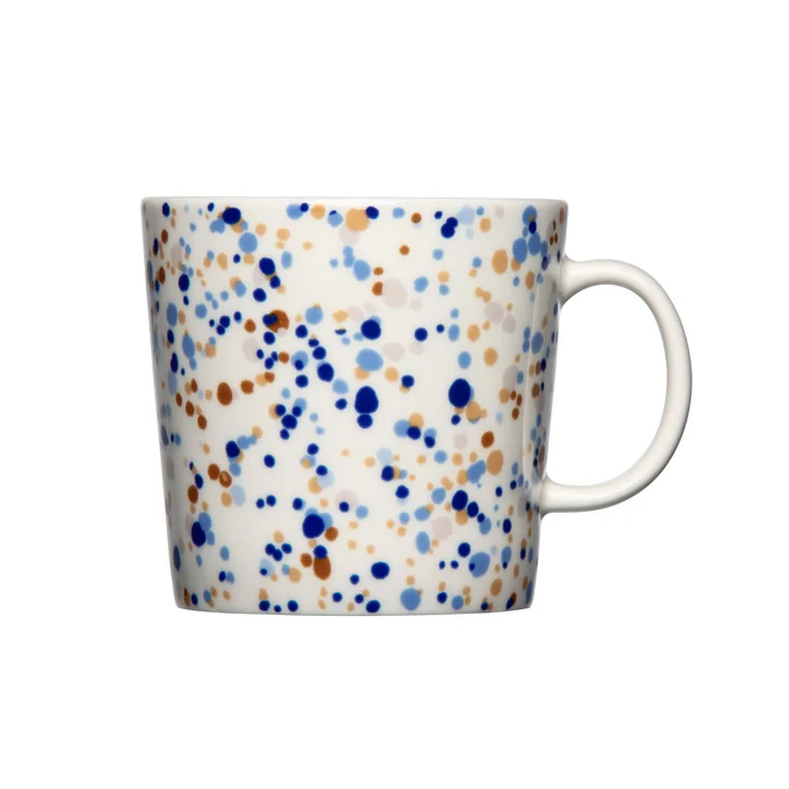 Iittala - Oiva Toikka Becher mit Henkel 0,4 l, hell blau-braun