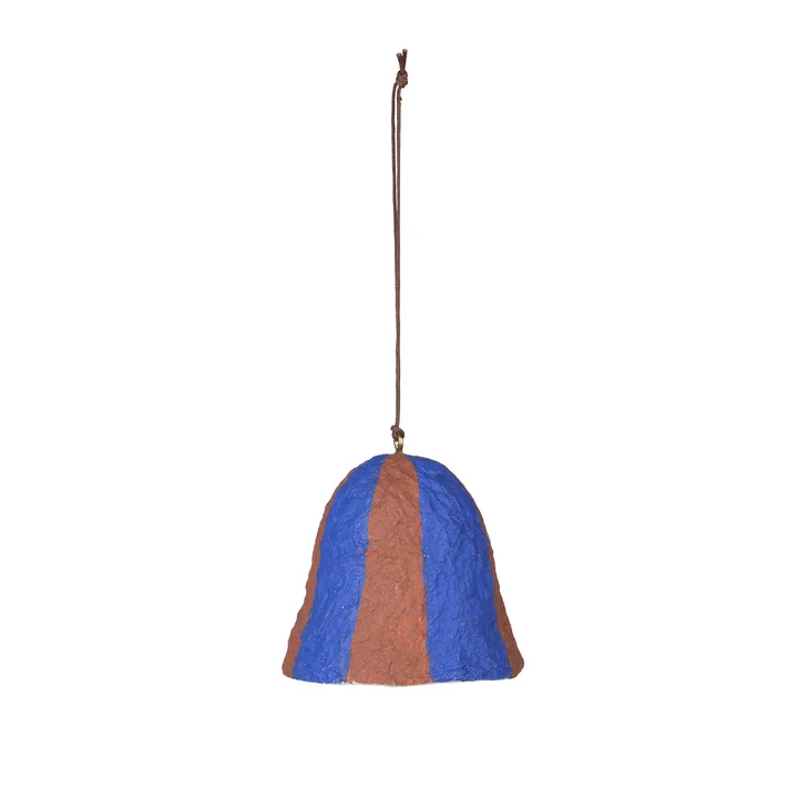 Broste-Copenhagen-Christmas-Pulp-Deko-Anhaenger-Glocke-caramel-brown