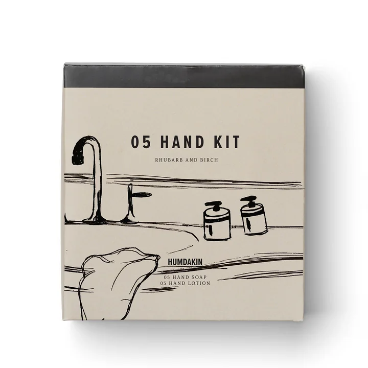 Handpflege Set, Handseife und Handlotion 2 x 300 ml, Rhabarber und Birke von Humdakin