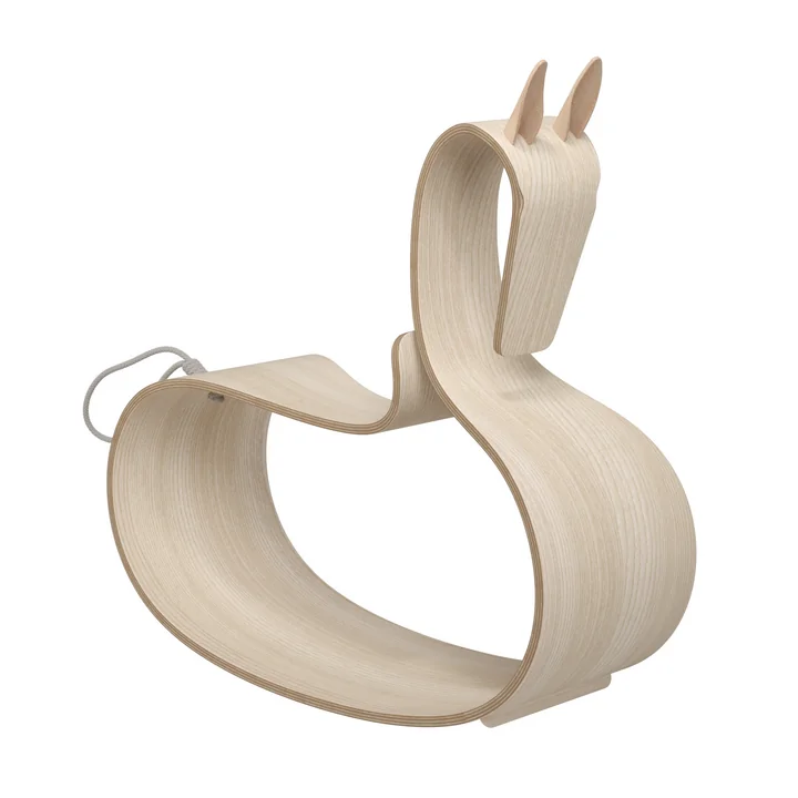 Schaukelpferd von Fritz Hansen in der Ausführung esche