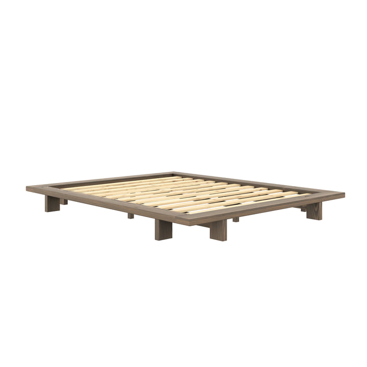 Karup Design - Japan Bett 160 x 200 cm, Kiefer carobbraun