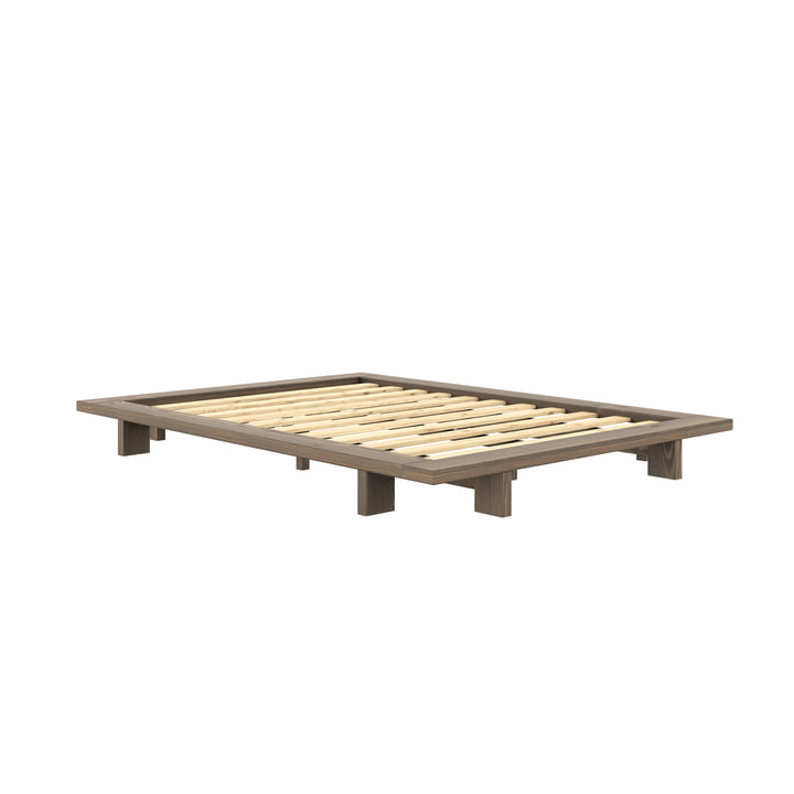 Karup Design - Japan Bett 140 x 200 cm, Kiefer carobbraun