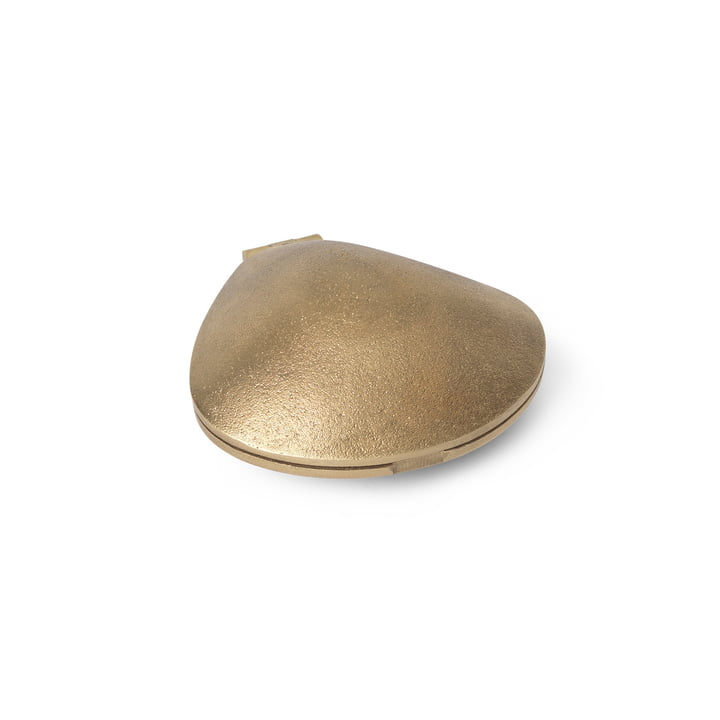 Clam Teelichthalter, messing von Ferm Living