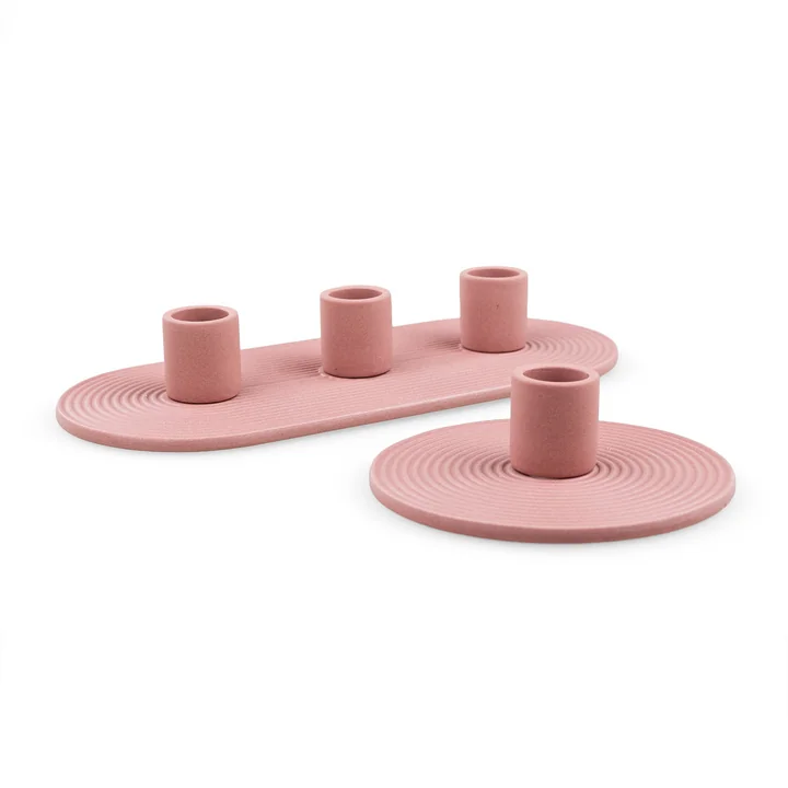 Nuuck - Keramik Kerzenhalter, ochre red