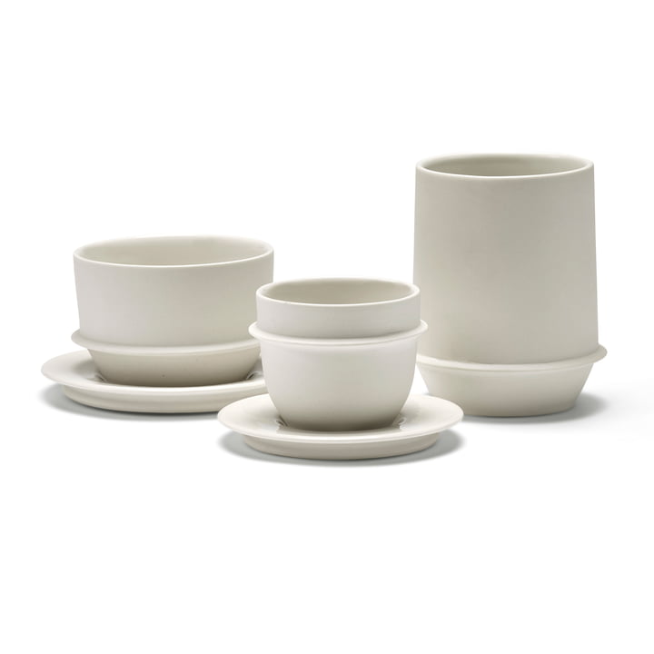 Serax - Dune Kaffeetasse, Espressotasse, Becher, Untertassen, Alabaster weiss