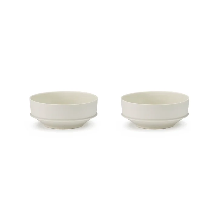 Dune Schale by Kelly Wearstler, Ø 14,5 cm, Alabaster / weiss (2er-Set) von Serax