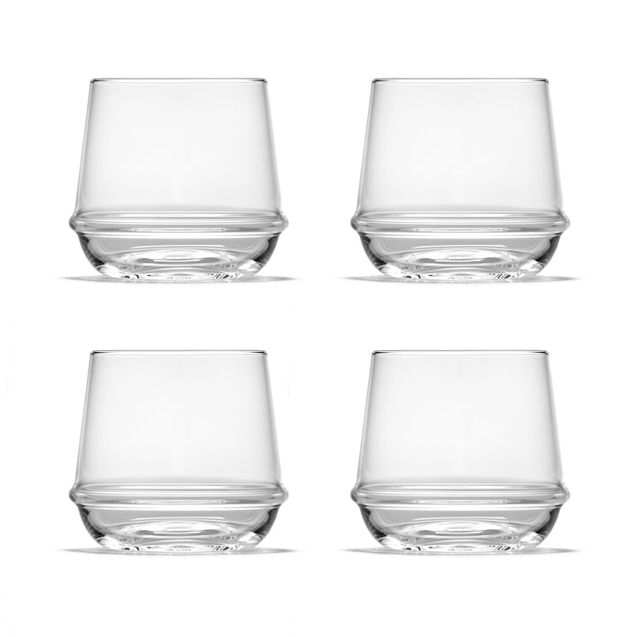 Dune Whiskyglas by Kelly Wearstler, klar (4er-Set) von Serax