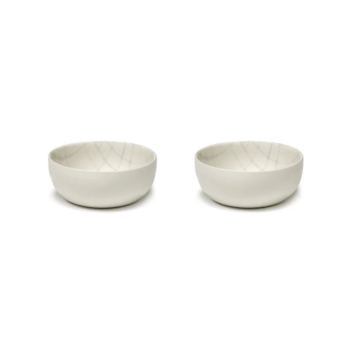 Zuma Schale by Kelly Wearstler, Ø 12,5 cm, Salt / weiss (2er-Set) von Serax
